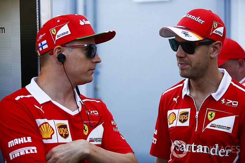 Kimi Raikkonen, Ferrari, Sebastian Vettel, Ferrari