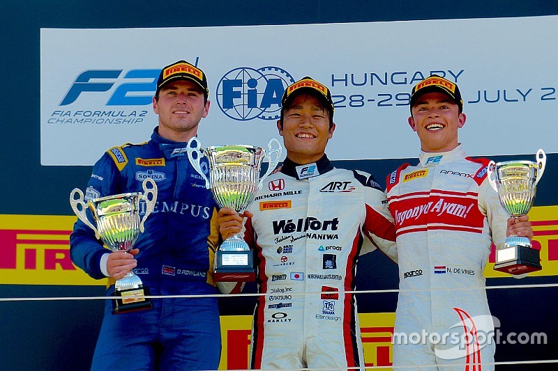 【F2ハンガロリンク】レース2完勝の松下「ちゃんと仕事すればF1に乗れると信じている」
