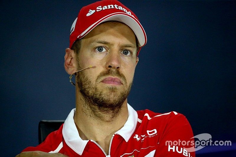 Sebastian Vettel, Ferrari in de persconferentie