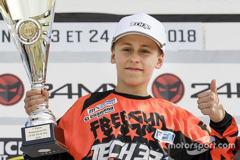 Maxime Grau décroche sa première victoire en Espoirs 85cc