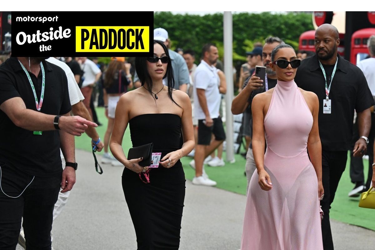 Kim Kardashian and Martin Brundle Reconnect at Singapore Grand Prix