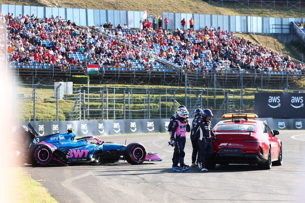 VIDEO: Accidente de Franco Colapinto causa bandera roja en la FP2 de Hungría