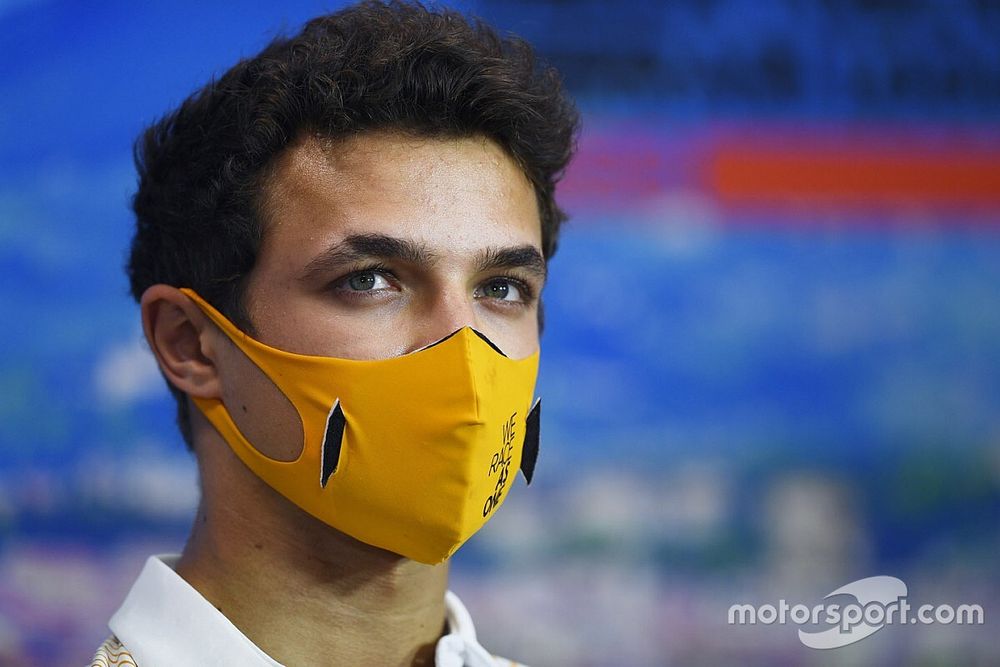 Lando Norris, McLaren in conferenza stampa