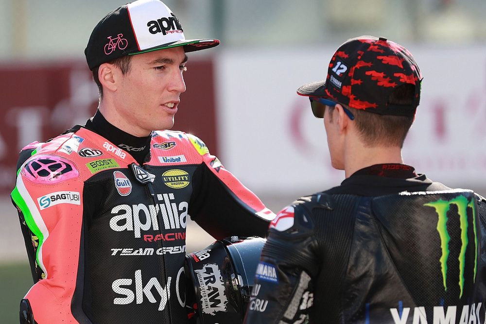 Aleix Espargaro, Aprilia Racing Team Gresini, Maverick Vinales, Yamaha Factory Racing