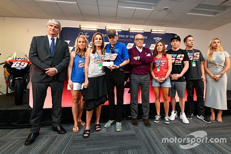 Il numero 69 di Nicky Hayden è stato ritirato dalla MotoGP ad Austin