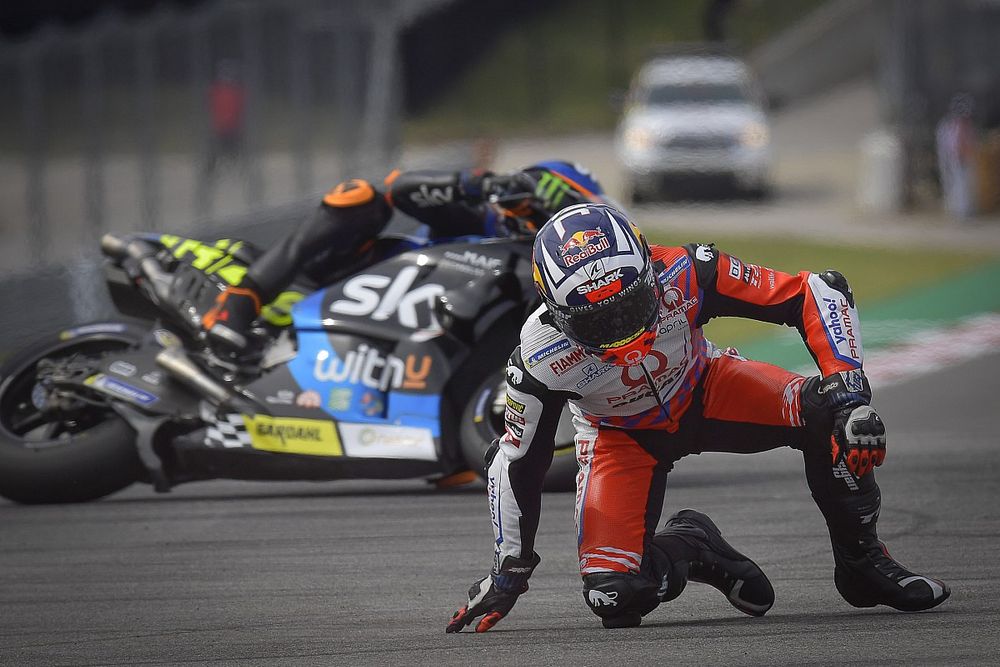 La chute de Johann Zarco, Pramac Racing