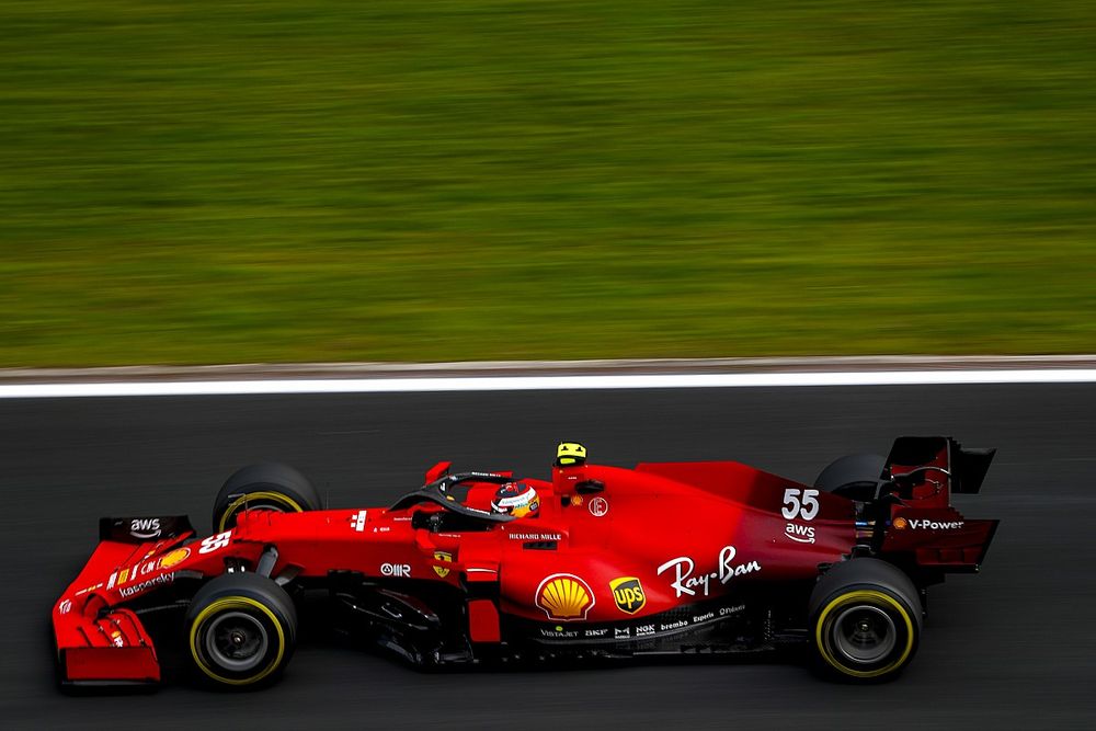 F1 penalty leaves Sainz "a bit down" after seeing Ferrari pace in Turkey