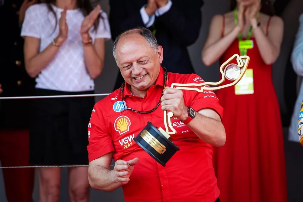 Podium : Frederic Vasseur, directeur de la Scuderia Ferrari