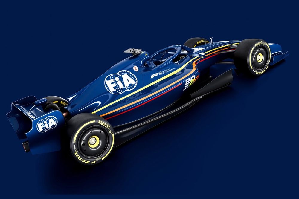 Render de un coche de F1 2026 con las nuevas reglas