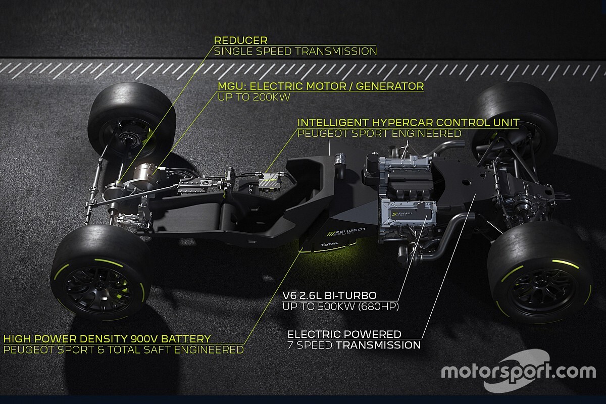 プジョー、LMH車両のパワートレイン詳細を発表。V6ツインターボエンジンを採用