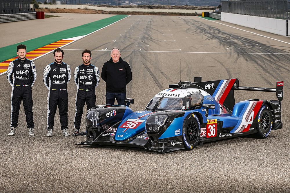 Alpine A480 LMP1 con 
André Negrão, Nicolas Lapierre, Matthieu Vaxiviere