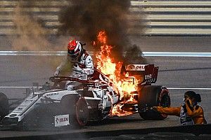 Alfa Romeo: l'incendio di Kimi causato dall'olio sugli scarichi