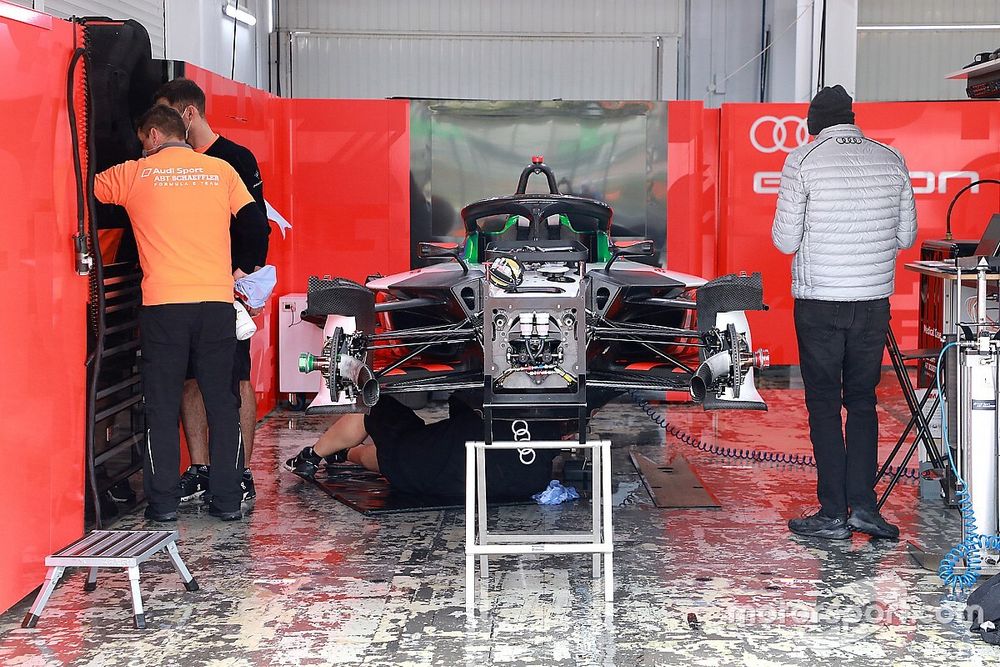 Audi Sport ABT Schaeffler Formula E Team garage