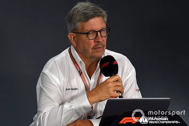 Ross Brawn, Managind Director del Motorsport, Formula Uno, in una conferenza stampa