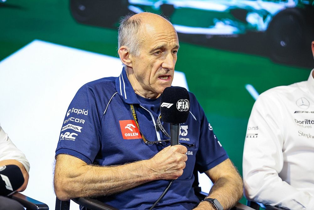 Franz Tost, Team Principal, Scuderia AlphaTauri, in the Team Principals Press Conference