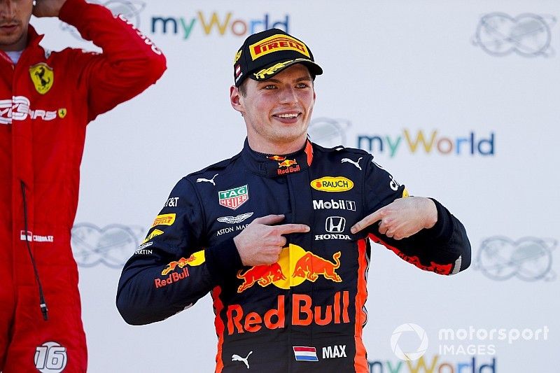 Race winner Max Verstappen, Red Bull Racing