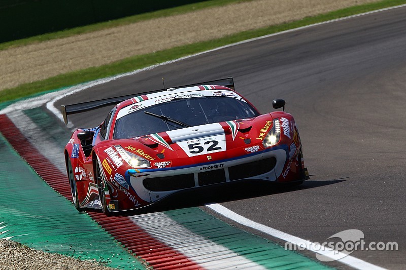 GT Italiano, Imola, Libere 1: Fuoco e Hudspeth al comando con la Ferrari di AF Corse