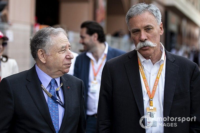 Jean Todt, presidente de FIA, y Chase Carey, presidente de Fórmula 1