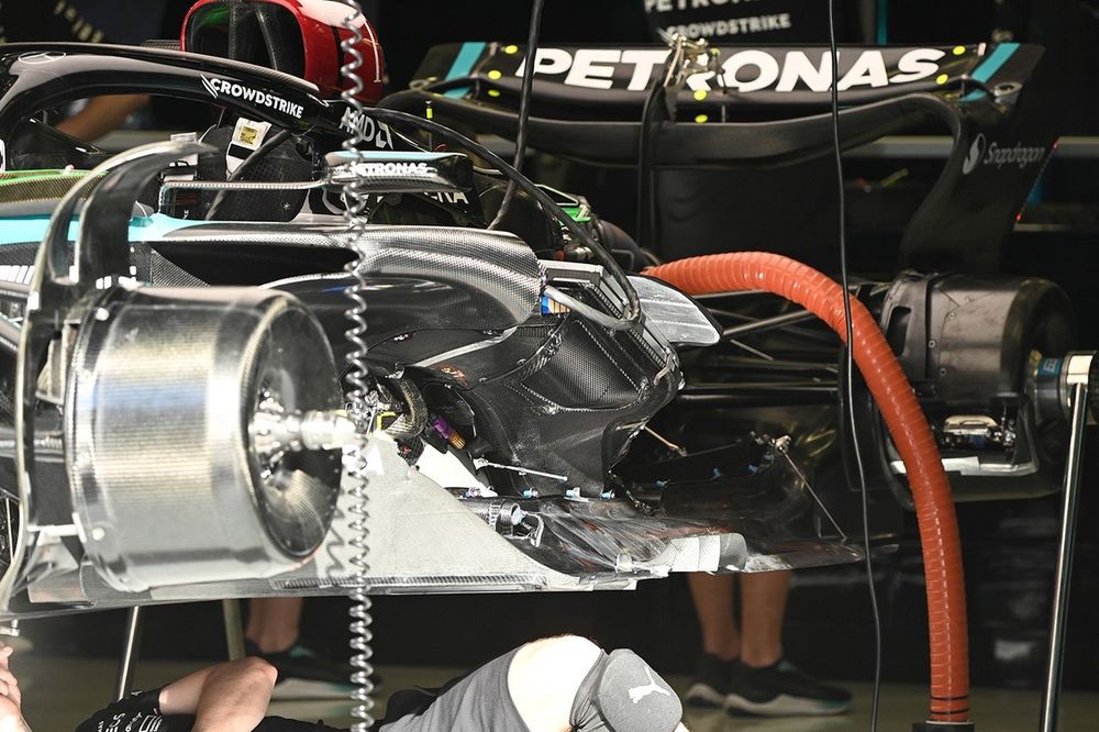 Detalle del Mercedes W15