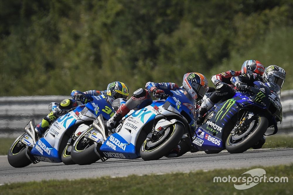 Maverick Viñales, Yamaha Factory Racing, Alex Rins, Team Suzuki MotoGP, Joan Mir, Team Suzuki MotoGP