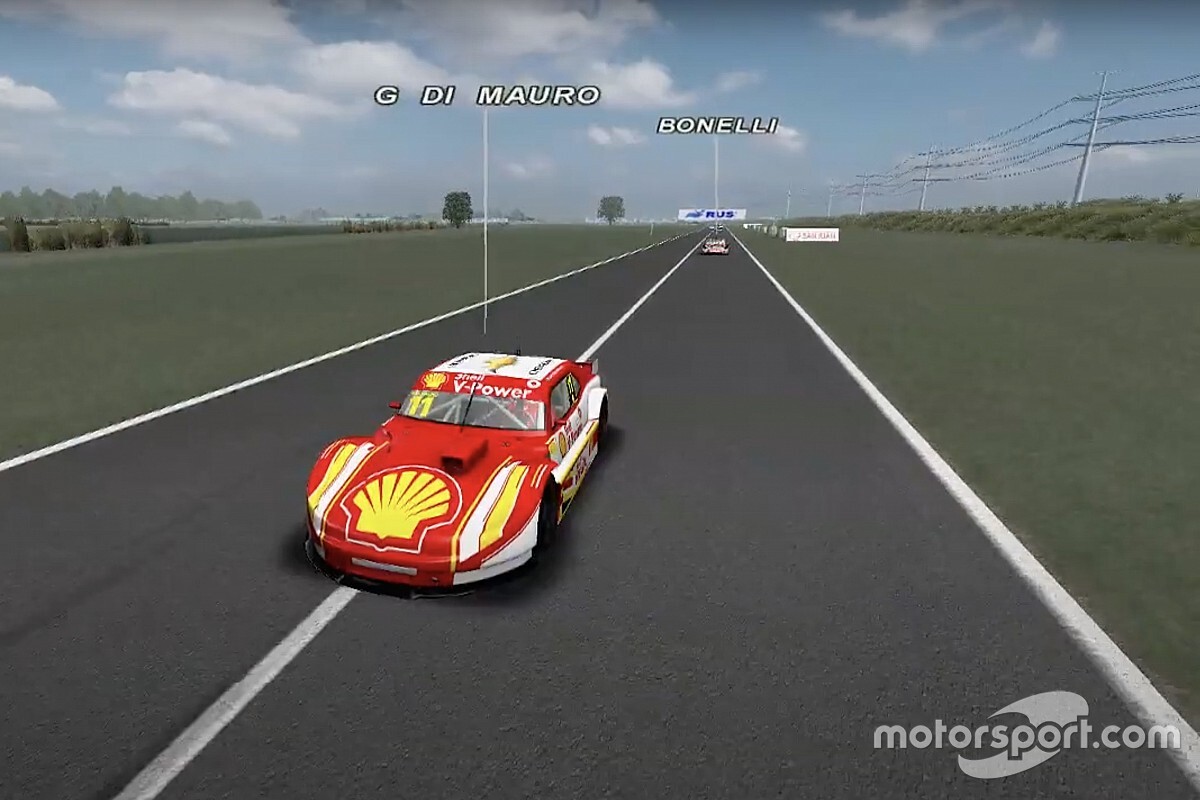 Gaetano di Mauro volta a defender a Shell em prova virtual da Turismo Carretera