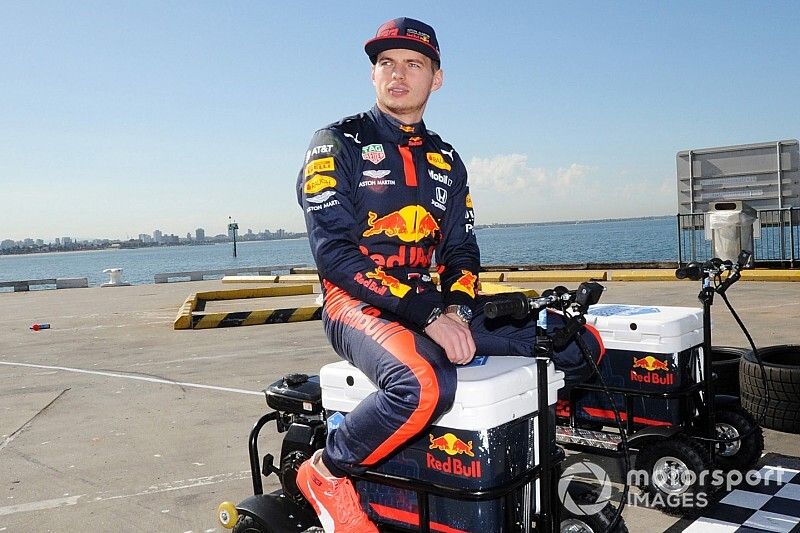 Max Verstappen, Red Bull Racing at a Red Bull event Grand Pier in St Kilda