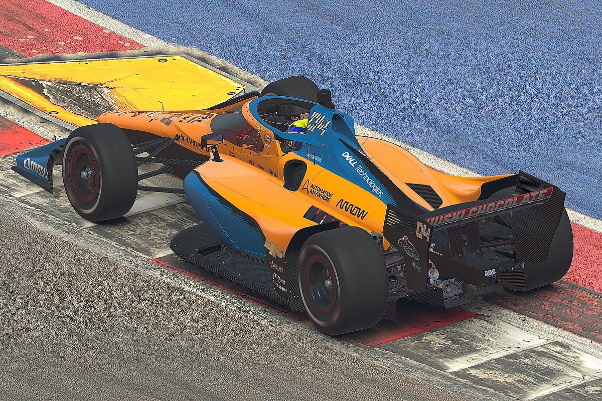 Szenzáció az IndyCar austini online versenyén: Norris nyert a McLarennel, és még egy megforgás is belefért