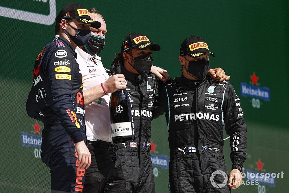 Hamilton, Verstappen en Bottas vestigen record