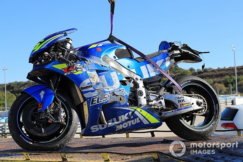 Suzuki: Fortschritte beim neuen Motor, Rookie Mir schüttelt Sturz ab