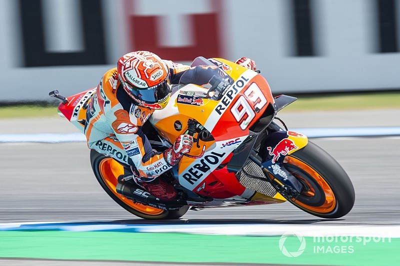 Márquez se lleva el warm up por delante de las Yamaha