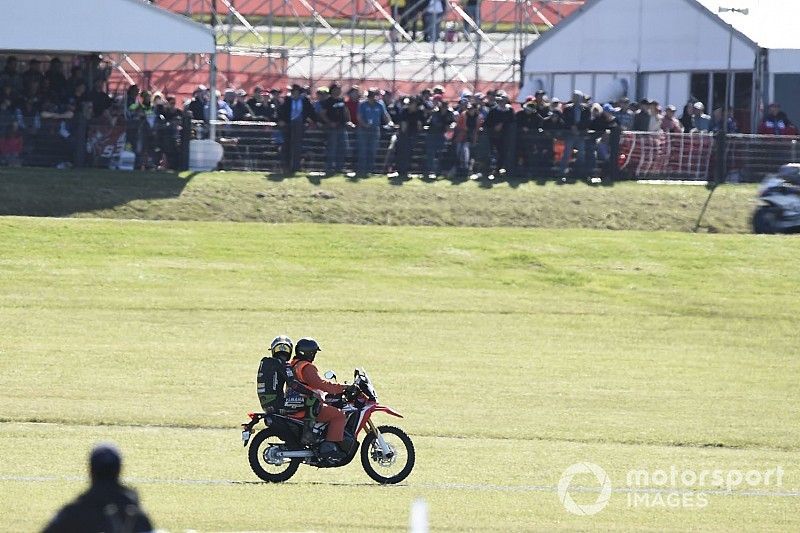 Johann Zarco, Monster Yamaha Tech 3, después de la caída