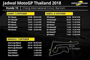 Jadwal lengkap MotoGP Thailand 2018