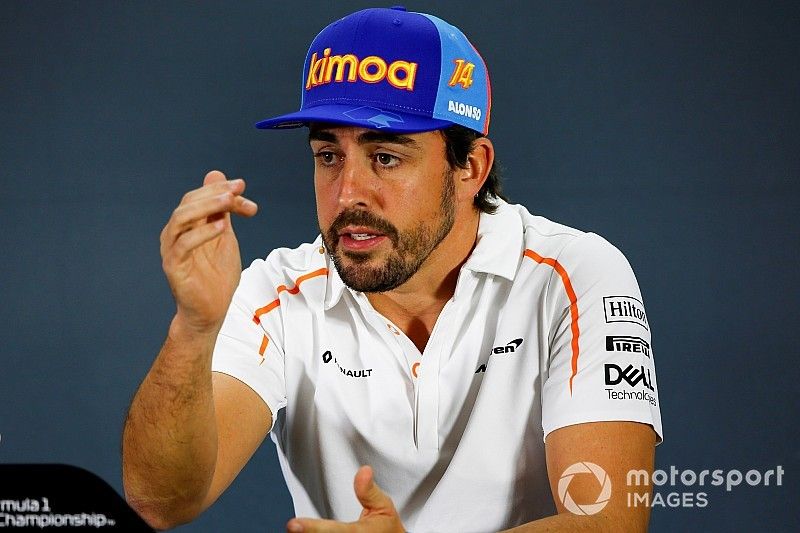 Fernando Alonso, McLaren, en conférence de presse