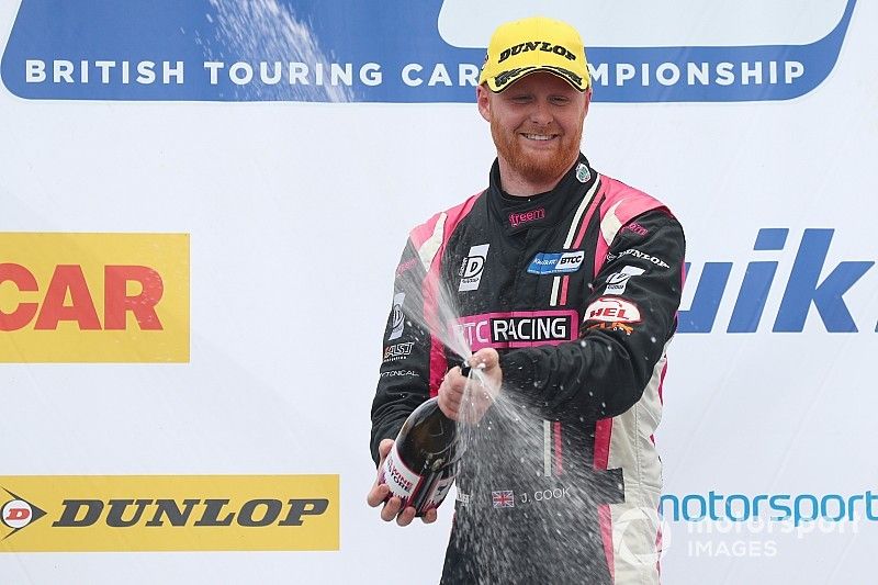 Race winner Josh Cook, BTC Racing Honda Civic
