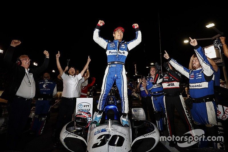 Ganador Takuma Sato, Rahal Letterman Lanigan Racing Honda