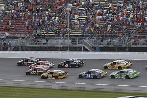 Truex says his "screw up" handed Michigan win to Larson
