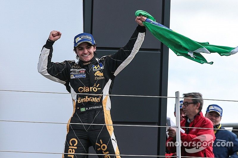 Le vainqueur Pietro Fittipaldi, Lotus