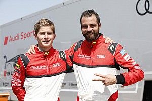 Stefano Comini in pista a Misano questo fine settimana nell'Audi Sport Seyffarth R8 LMS Cup