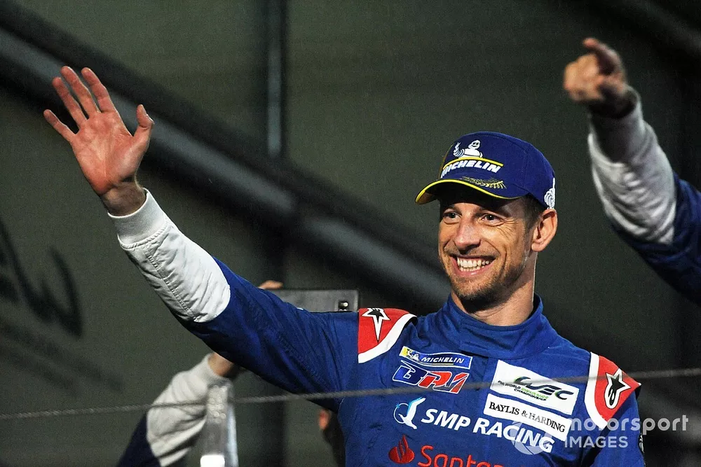 Third place overall Jenson Button, SMP Racing