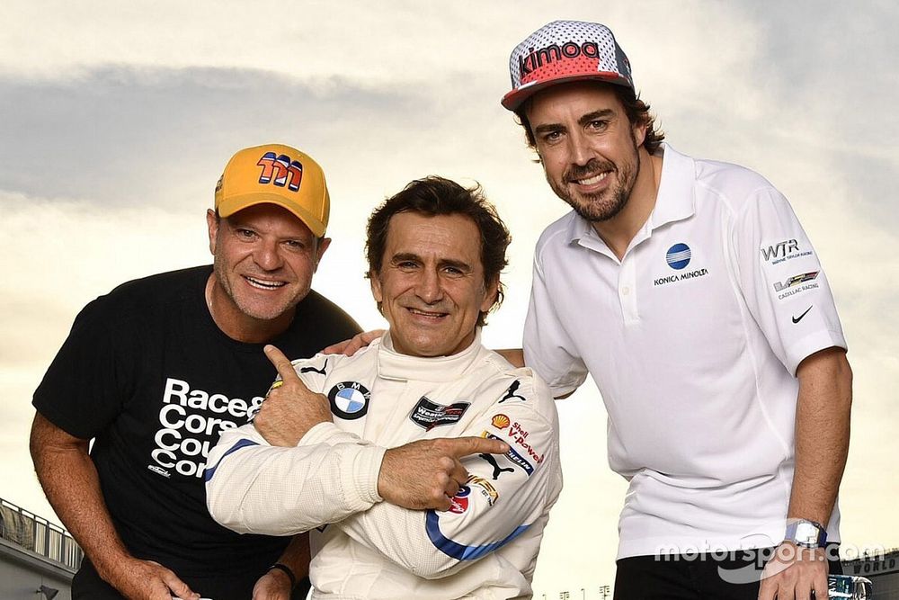 Rubens Barrichello, JDC/Miller Motorsports, Alex Zanardi, BMW Team RLL, Fernando Alonso, Wayne Taylor Racing