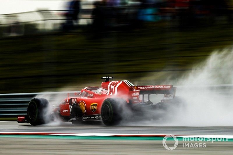 Ferrari y Red Bull prueban los neumáticos de lluvia de 2020
