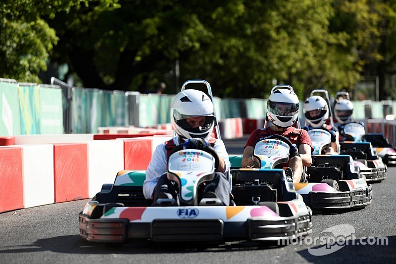 Gokart dilombakan di Olimpiade Remaja 2018