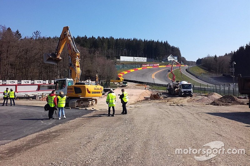 Spa-Francorchamps toont rallycrossomloop en renovatiewerken