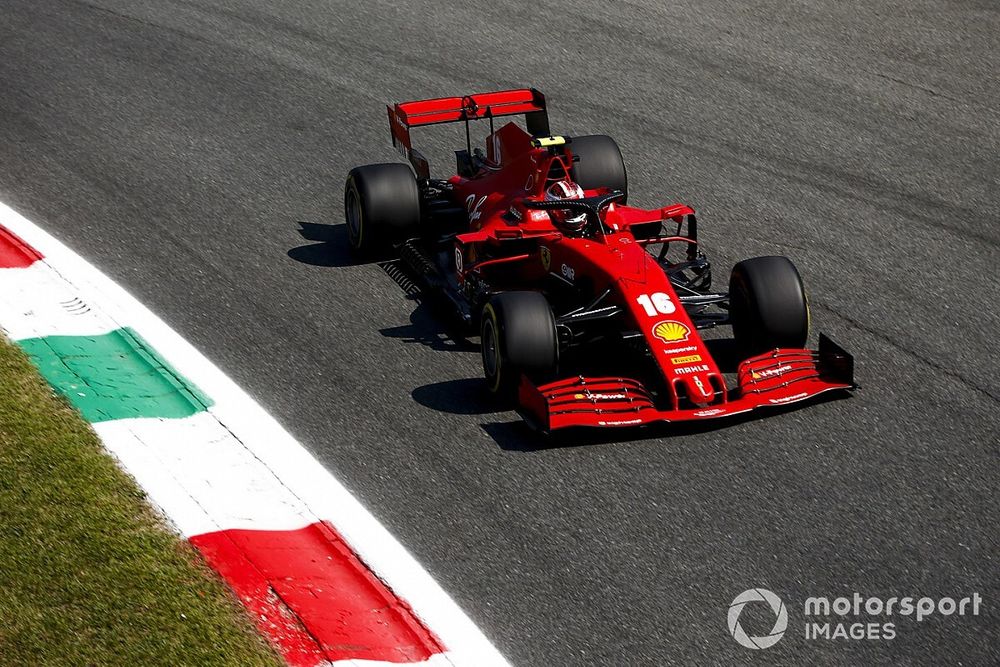 Leclerc heeft nergens last van na crash in Italiaanse GP