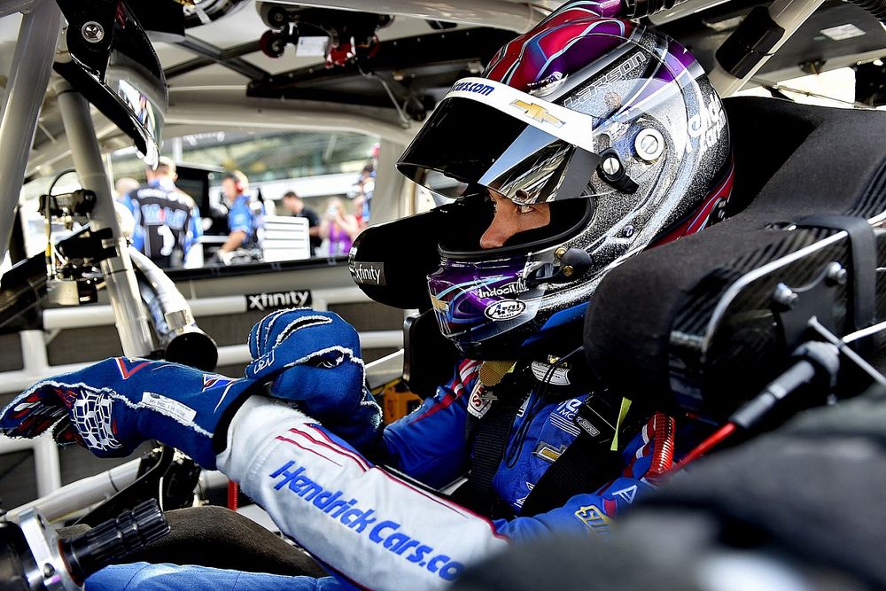 Larson misses out on IMS NASCAR win, but comes away with another prize