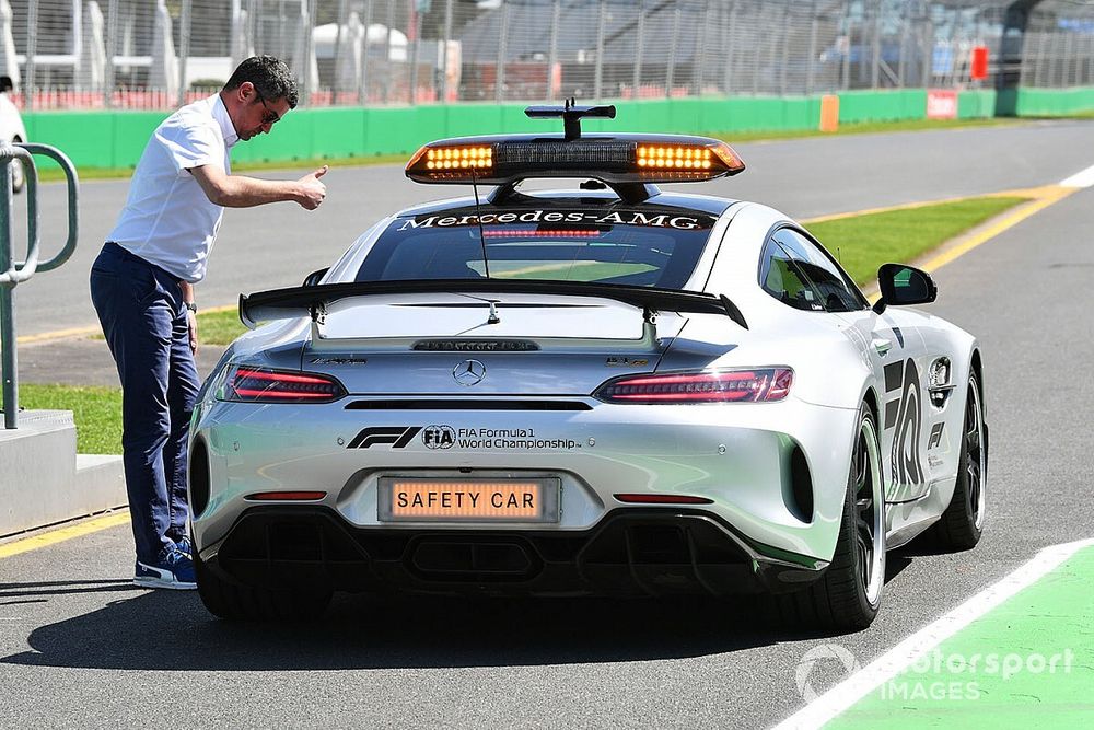 Michael Masi, Race Director gives a thumbs up to the Safety Car driver