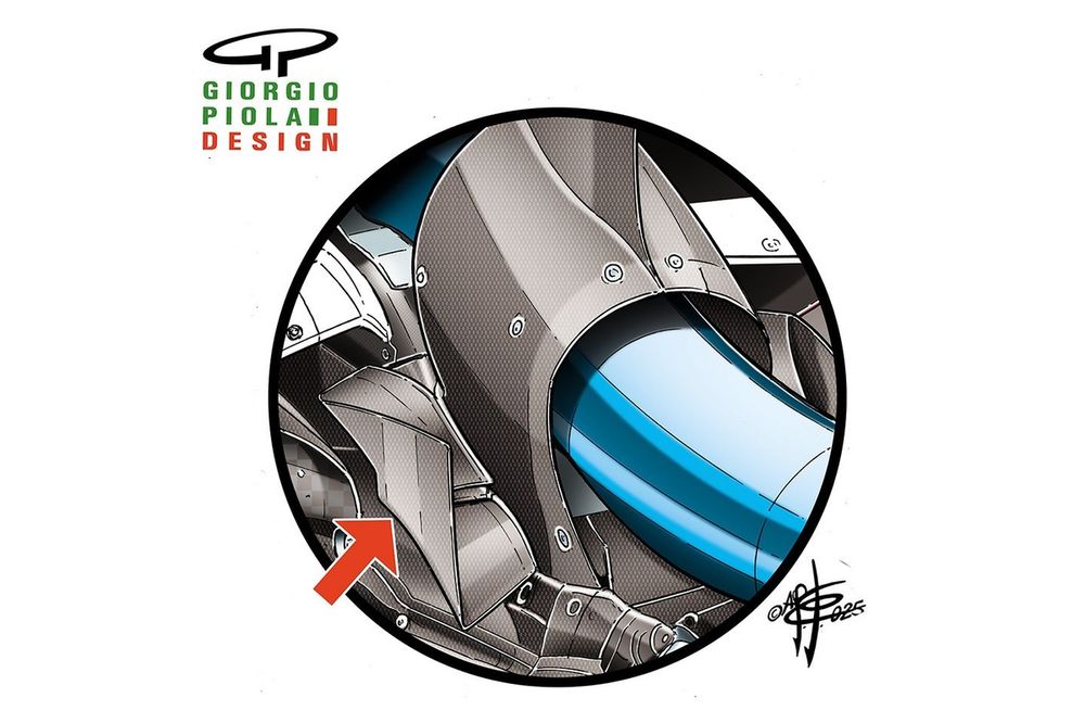 Detalhe da Ferrari SF-25