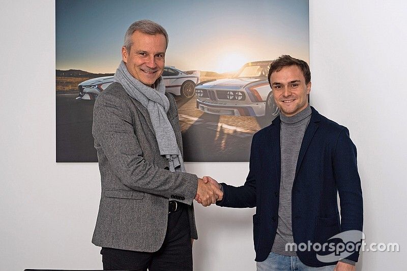 Lucas Auer con Jens Marquardt, direttore BMW Motorsport