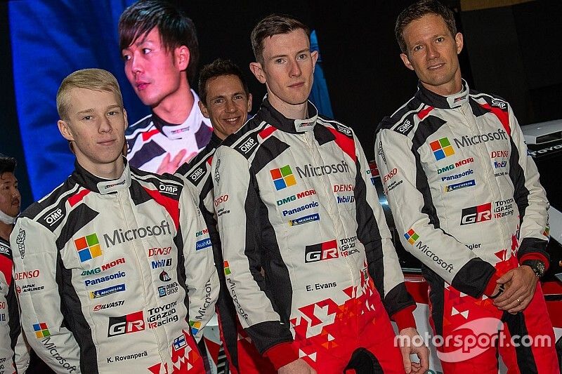 WRC: presentato il team Toyota con Ogier, Evans e Rovanpera