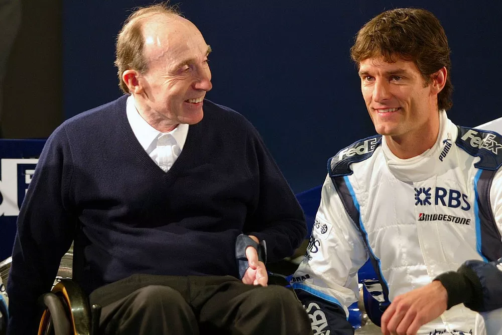 Mark Webber, Williams F1, avec Frank Williams